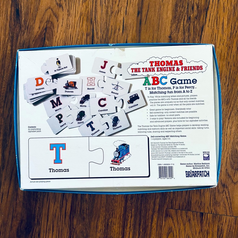 Thomas The Tank Engine And Friends ABC Game- Vintage - Picture 5 of 6